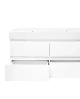 Kúpeľňový nábytok Kúpeľňová skrinka s umývadlom SAT B-Way 119x50x45 cm biela lesk BWAY2120WU2BI BWAY2120WU2BI