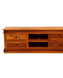TV stolíky TV stolík 160x55x45 Jali z indického masívu palisander