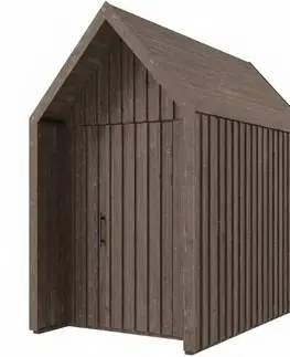 Drevené domčeky na záhradu Záhradný domček Swedish Barn 1622 hnedá V1
