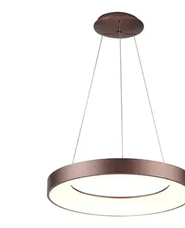 Svietidlá Azzardo  - LED Stmievateľný luster na lanku SANTANA LED/80W/230V hnedá + DO 