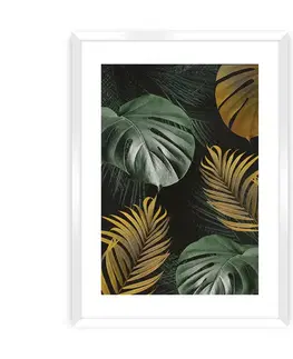 Obrazy Plagát Golden Leaves I