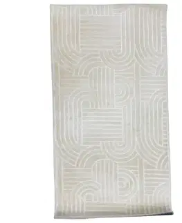 Moderné koberce Koberec Eva Embossed 1,2/1,7 Em2025-01 krémový