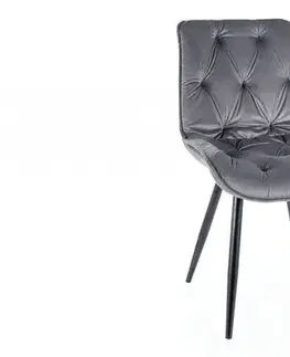 Stoličky Jedálenské kreslo CHERRY II VELVET Signal