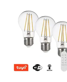 LED osvetlenie  NEO 07806CDO - Sada 3x stmievateľných LED CCT žiaroviek E27/7,3W/230V Wi-Fi + diaľkové ovládanie 07806CDO