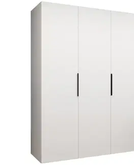 Šatníkové skrine Skriňa Marbella I 150 biela/čierna