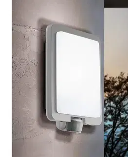 Záhradné lampy Eglo 97218 - Vonkajšie nástenné svietidlo so senzorom MUSSOTTO 1xE27/28W/230V IP44 97218