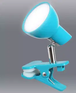 Lampy do spálne Lampa s klipom LED Noah 1479 modrá 5W LB