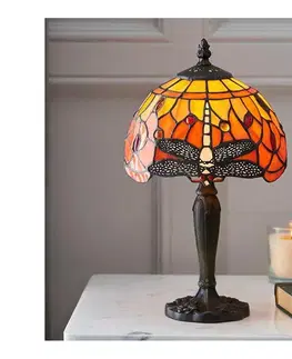 Lampy Endon 64091 - Stolová lampa Tiffany DRAGONFLY 1xE14/7W/230V priemer 20 cm 64091