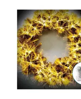 Vianočné dekorácie  B.V.  - LED vonkajší vianočný veniec 3D 72xLED/3xAA pr. 50cm IP44 teplá biela B10303Y33