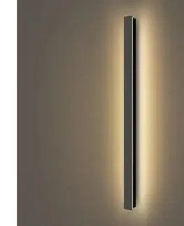 LED osvetlenie BRILAGI - LED vonkajšie nástenné svietidlo LINEAR LED/22W/230V 3000K IP65 čierna BRI283