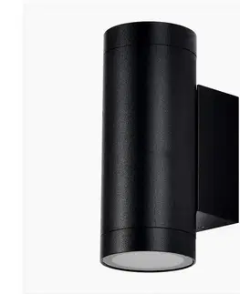 Svietidlá  Vonkajšie nástenné svietidlo 2xGU10/40W/230V IP54 čierna 2971