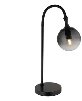 Lampy Globo 15885T - Stolná lampa DALTON 1xE27/10W/230V čierna 15885T