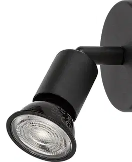 Svietidlá Rabalux 73145 - Bodové svietidlo NORTON 1xGU10/25W/230V čierna 73145