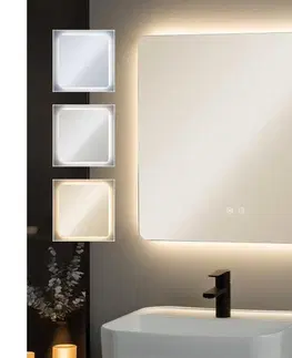 Kúpeľňové zrkadlá BRILAGI - stmievateľné kúpeľňové vyhrievané zrkadlo s podsvietením DIANA LED/17W/230V 60x60 cm IP44 FG-GM1106-D-17W