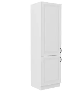 Kuchynské skrinky stojace Kuchynská skrinka STILO biela mat/biela 60lo-210 2f