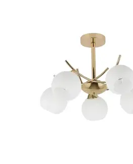 Svietidlá  Luster na tyči AMOS 5xE27/40W/230V zlatá 35-37497
