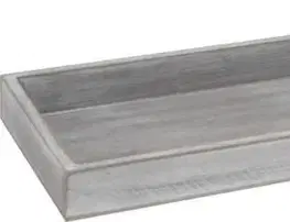 Vianočné ozdoby a dekorácie Svícen dřevo 140x400 mm tác světle hnědý
