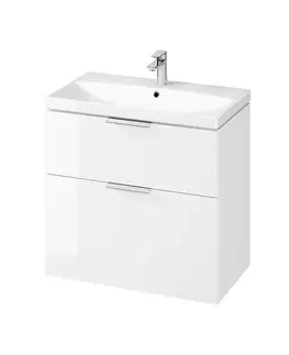 Kúpeľňový nábytok CERSANIT - SET B590 CITY 80 biela DSM (SKRINKA + UMÝVADLO) S801-423