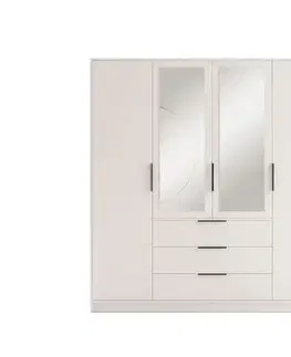 Šatníkové skrine BASTI D4, vysoká satníková skrina, kasmír