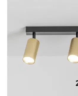 Svietidlá BRILAGI - LED RGBW stmievateľné bodové svietidlo SELE GOLDEN 2xGU10/4,8W/230V čierna/zlatá BG1006+2xAI2382