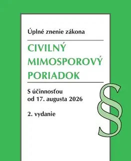 Občianske právo Civilný mimosporový poriadok, 2. vydanie 6/2026