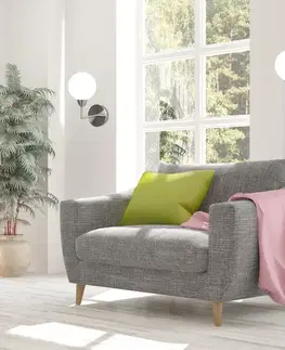 Nástenné svetlá Nástenná lampa Logos lampa saténová 1x25w tienidlo g9 biela