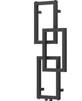 Radiátory do kúpeľne MEXEN - Grid vykurovací rebrík/radiátor dekoratívny 870 x 360 mm, 209 W, antracit W215-0870-360-00-66
