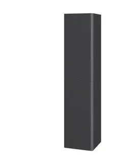 Kúpeľňový nábytok Mereo Siena, kúpeľňová skrinka 155 cm vysoká, L/P, antracit mat CN434LP