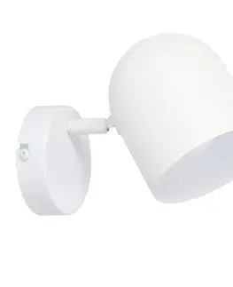 Nástenné svetlá Biela nástenná lampa kovová nástenná lampa Azuro