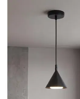 Svietidlá BRILAGI - Luster na lanku CONE SINGLE 1xGX53/15W/230V čierna WO-E14-G07-BLK-OEM