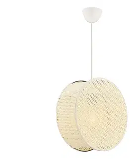 Svietidlá  Závesný luster na lanku BIG DRUM 1xE27/60W/230V krémový 390FLH2524