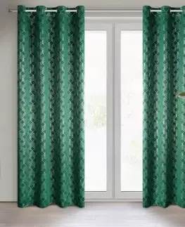 Závesy do spálne Záves POLI 140X250 na priechodkách 372585