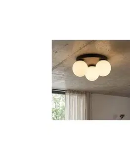 Svietidlá BRILAGI - Stropné svietidlo MILO 3xE27/60W/230V pr. 35 cm čierna 60-029B