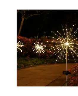 LED osvetlenie  LED Solárne dekoračné svietidlo 140xLED/1,2V 3000K 84 cm 600 mAh IP44 SOLAR TUFT