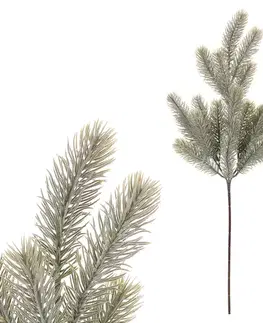 Vianočné dekorácie Umelá smreková vetva srienistá, 25 x 60 cm