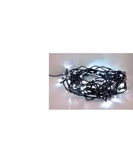 Vianočné osvetlenie  1V06-W LED VONKAJSIA VIANOCNA RETAZ 200 LED 10 M 8 FUNKCII IP44 STUDENA BIELA