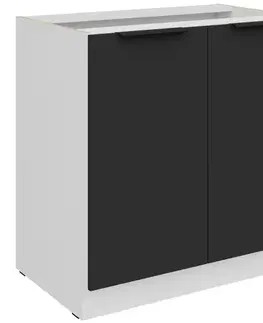 Kuchynské skrinky stojace Kuchynská skrinka Aria-Bl/Wh Anti Fingerprint 80d 2f Bb
