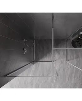 Sprchové dvere MEXEN/S - Kyoto-XF Sprchová zástena WALK-IN s rámom 80 x 70, transparent 10 mm, chróm 800-080-202-04-00-070-XF