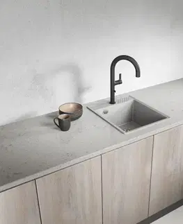 Kuchynské drezy Laveo Laveo - Hub – drez 1-miskový, šedý SPH_510Y