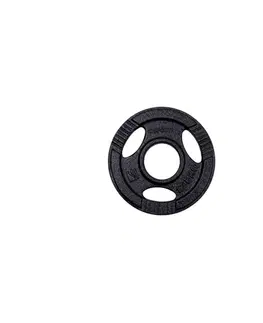 Závažia k činkám Liatinový olympijský kotúč inSPORTline Hamerton Black 1,25 kg 50 mm