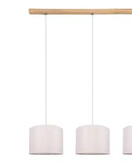 Svietidlá  1037400611528 - Závesný luster na lane BENITA 3xE27/40W/230V dub 1037400611528