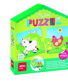 Do 49 dielikov APLI APLI Moje prvé Puzzle s nálepkami