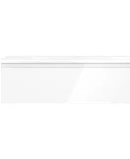Kúpeľňový nábytok MEXEN/S - Orio kúpeľňová skrinka 90 cm s umývadlom Vela, 1 šuplík, biela lesk 91A10-09023-1-BF00-W23M00