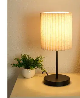 Lampy BRILAGI - Stolná lampa NORDIC WAVE 1xE27/15W/230V ľan/čierna BRI392