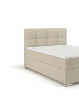 Postele Elvisia Manželská posteľ ALPINA Boxspring | 140 x 200 cm Farba: Béžová / Vinci 23