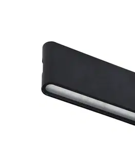 LED osvetlenie  ZFP12-CR - LED Vonkajšie nástenné svietidlo BRICK 2xLED/6W/230V IP65 čierna ZFP12-CR