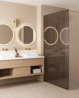 Sprchové dvere REA/S - Sprchová zástena Flexi Brown / Gold 120 KPL-K99870