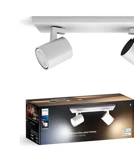 Svietidlá Philips - LED Stmievateľné bodové svietidlo Hue RUNNER 2xGU10/4,2W/230V + DO biela 8720169320475