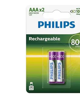Predlžovacie káble Philips R03B2A80/10 - 2 ks Nabíjacie batérie AAA MULTILIFE NiMH/1,2V/800 mAh Phil-R03B2A80/10