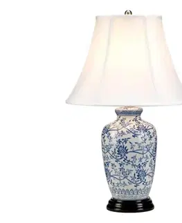 Lampy Elstead MODRÁ-G-JAR-TL - Stolná lampa MODRÁ GINGER JAR 1xE27/60W/230V BLUE-G-JAR-TL